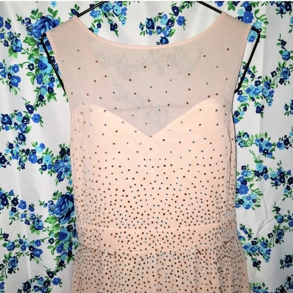 🆕Plus 1X 2X 3X Blush Pink Peach PROM Formal Dress - Picture 4 of 5